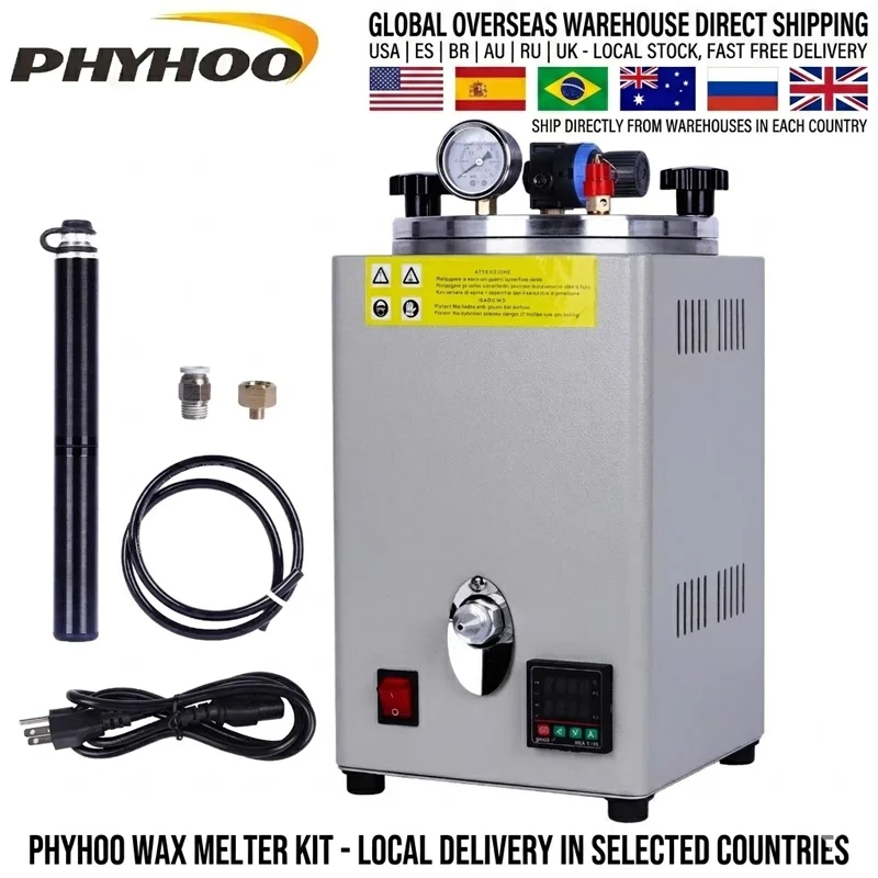 PHYHOO Wax Injection Machine for Jewellery Equipment Making Tool Wax Casting Machine Wax Melting Mold Making Golds Machine