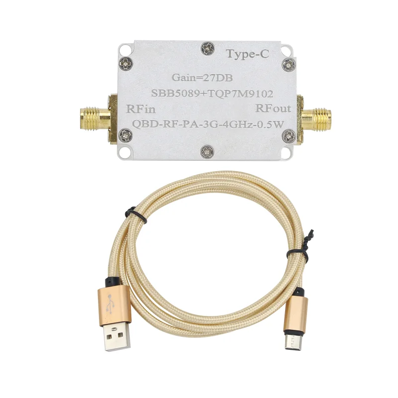 QBD-RF-PA-3G-4GHz-0.5W RF Power Amplifier Module RF Power Amp for Signal Transmission Amplification