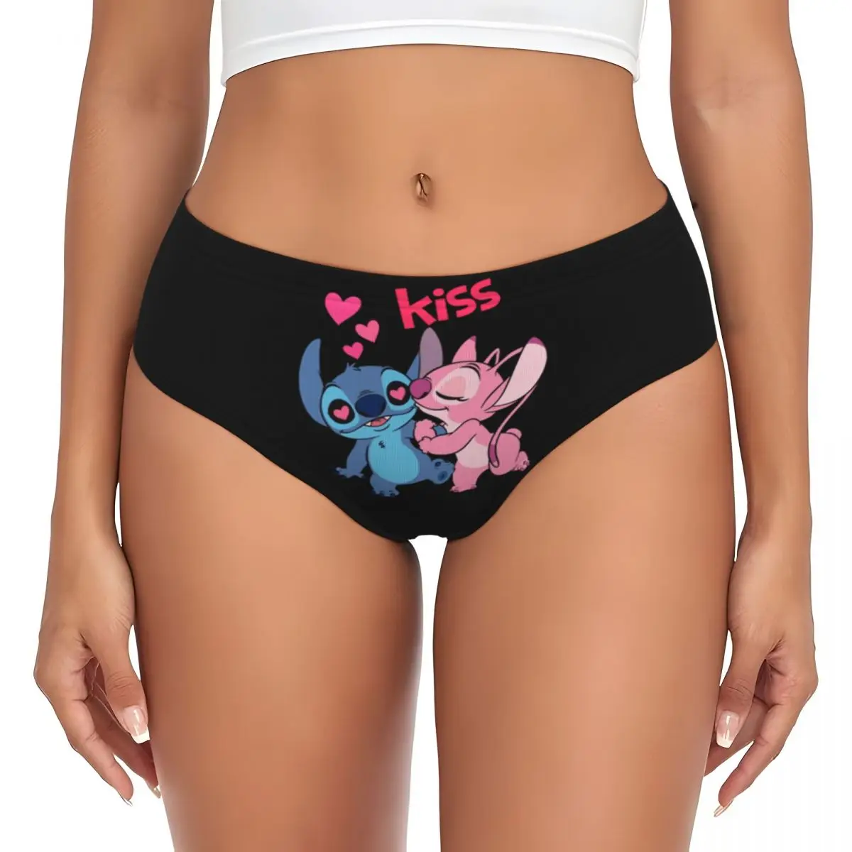 Custom Stitch Lion Cute Briefs Underwear Women Breathable Stretch Disney Movie Panties