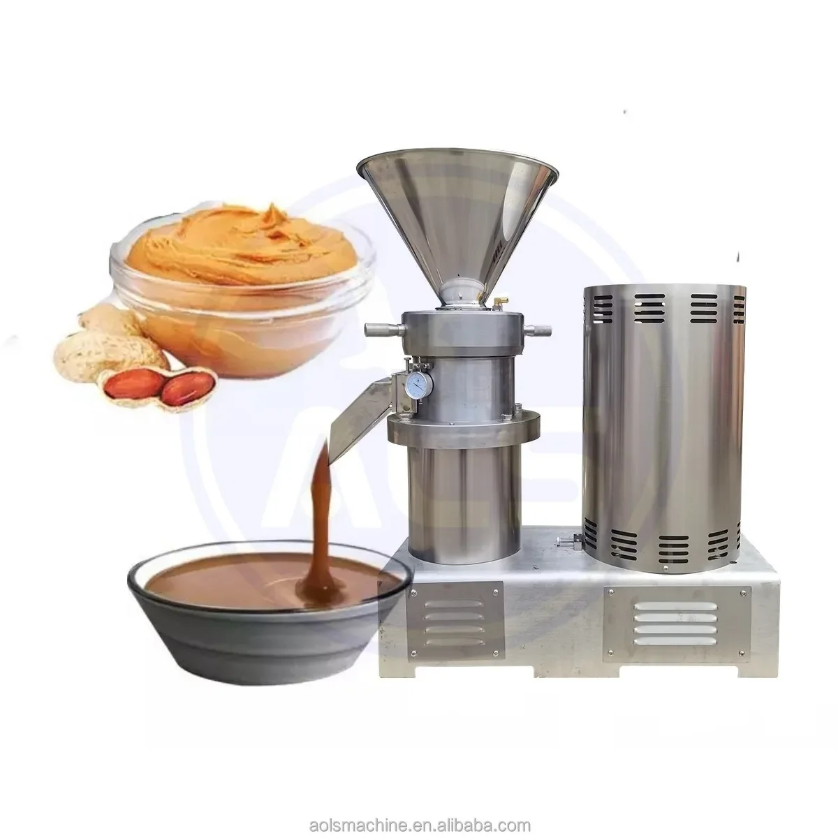 Stainless Steel Peanut Butter Making Machine Colloid Mill Food Sesame Cocoa Beans Grinding Mill