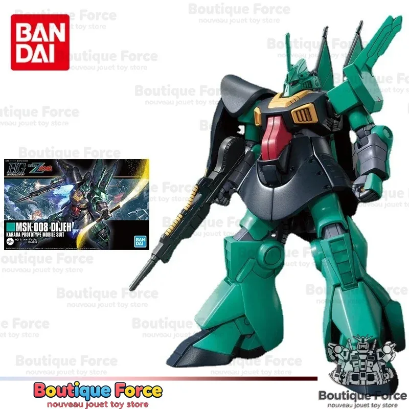 

Bandai Gundam Dijeh HGUC 1/144 MSK-008 Action Figure Model Kit Assembly Toy Genuine Gunpla Anime Collectible for Fans Kids