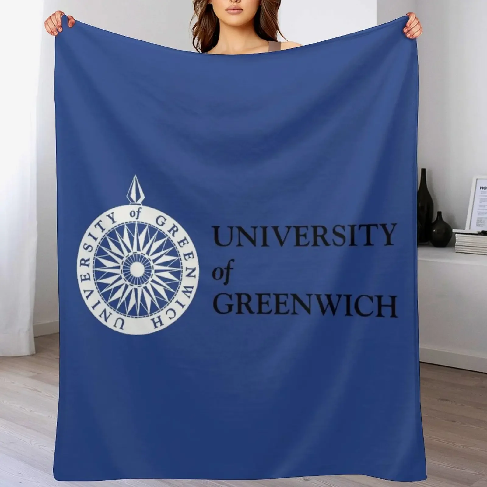 university of greenwich Throw Blanket Wrinkle Resistant Lightweight Blanket