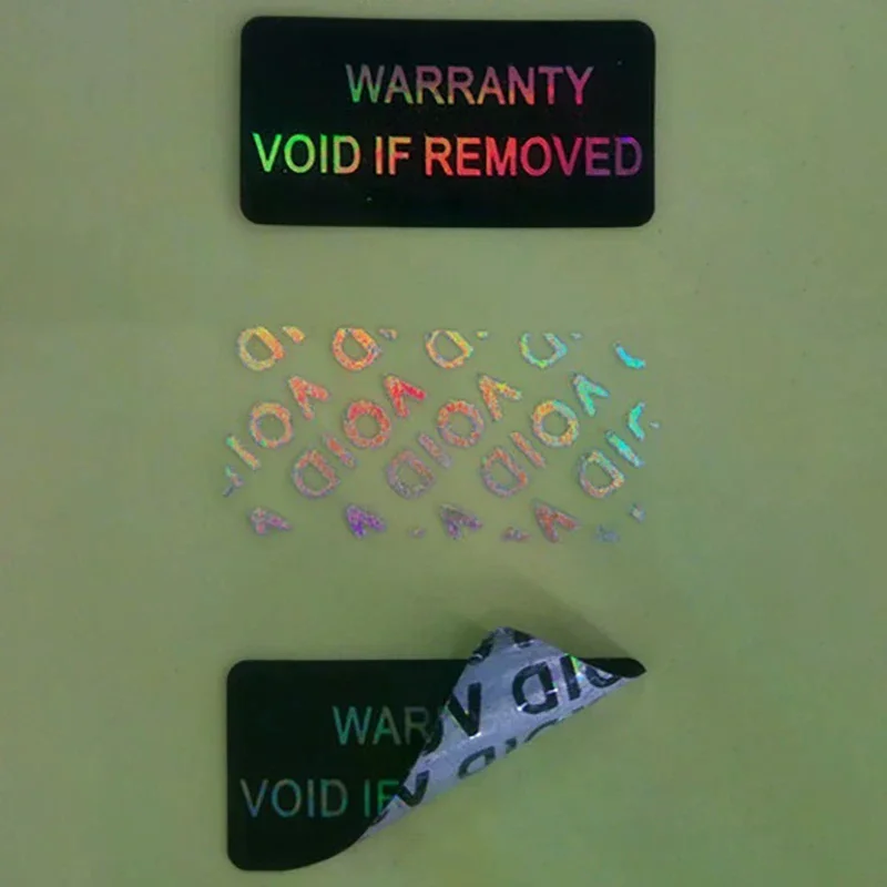 100Pcs Warranty Protection Sticker Security Seal Brittle Paper Tamper Proof Warranty Void Label Stickers Adhesive Label