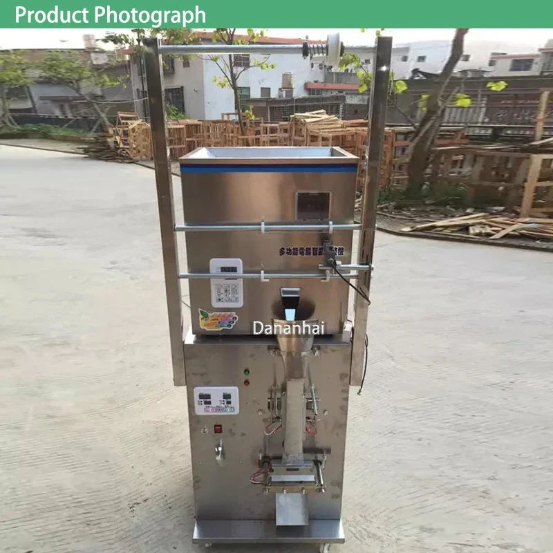 Máquina vertical de llenado y sellado de arroz, mijo y frijol rojo con máquina envasadora de partículas en polvo completamente automática