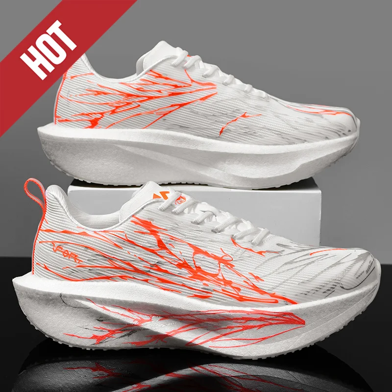 Laufschuhe mit Carbonplatte Spezial-Marathon-Schuhe für Herren Atmungsaktive Leichte Bequeme Rutschfeste Sneaker für Damen – Detail 7