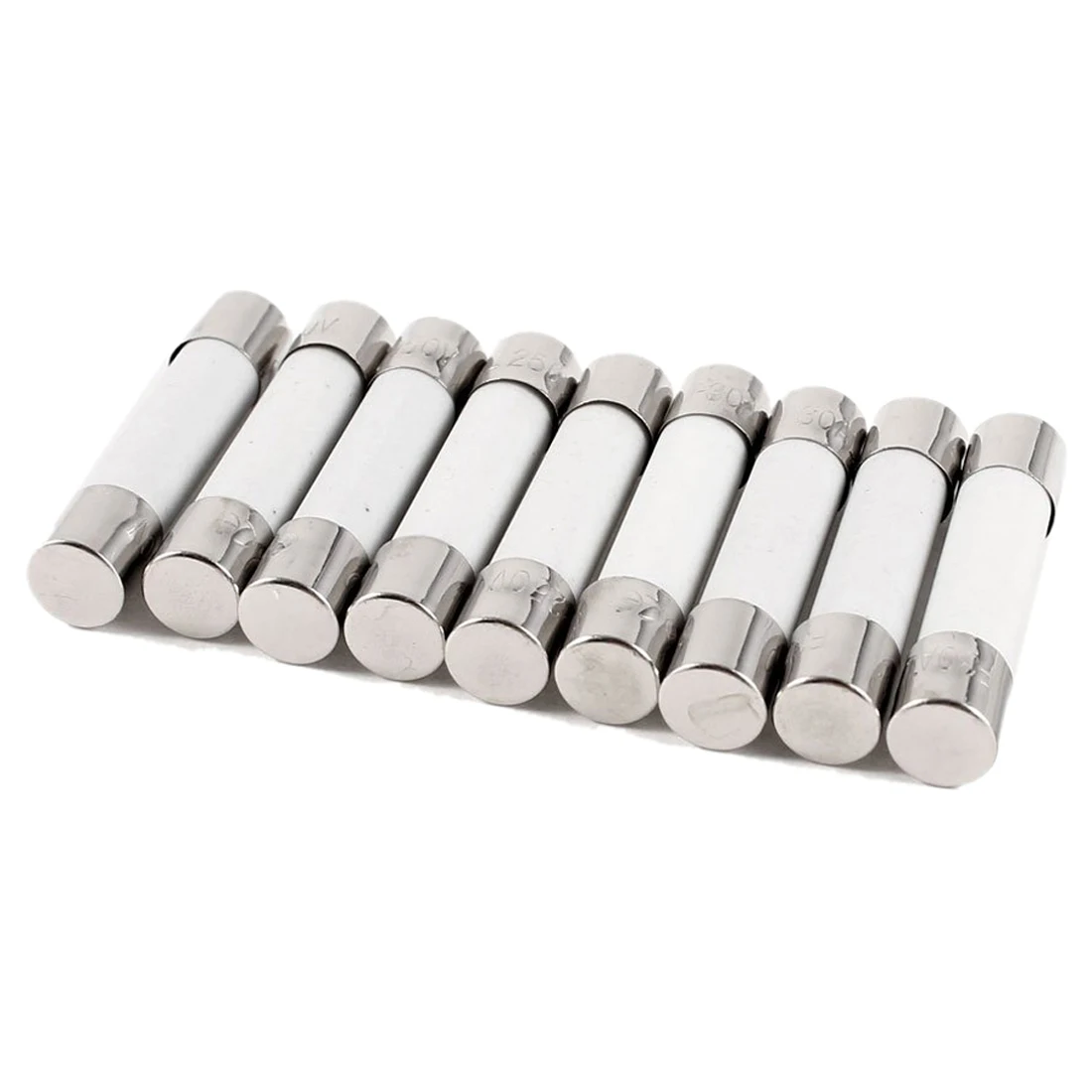 A14M 10 Pcs 250V 30A 6x30mm Cylindrical Ceramic Tube Fuses Link
