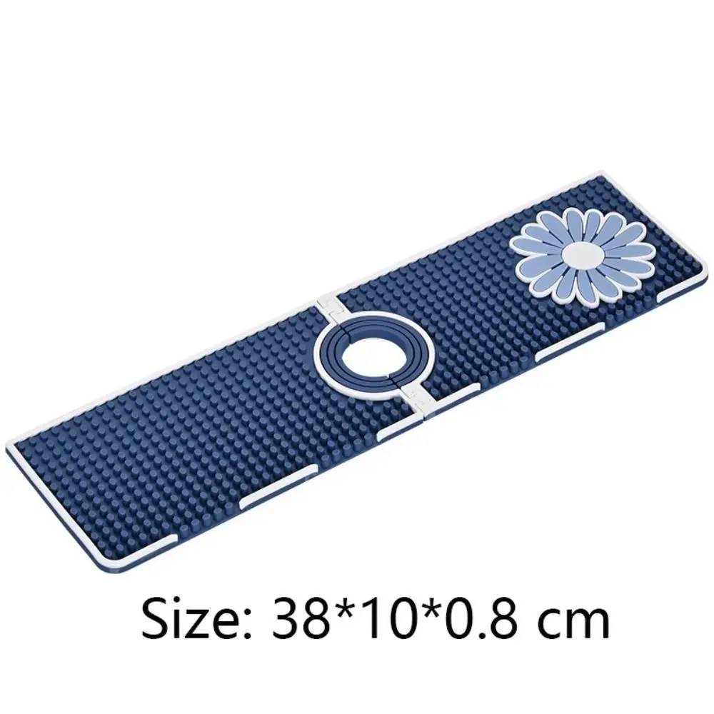 Soft Faucet Mat Splash Proof flexible Draining Drying Pad Multipurpose Sponge Storage Basket Water Catcher