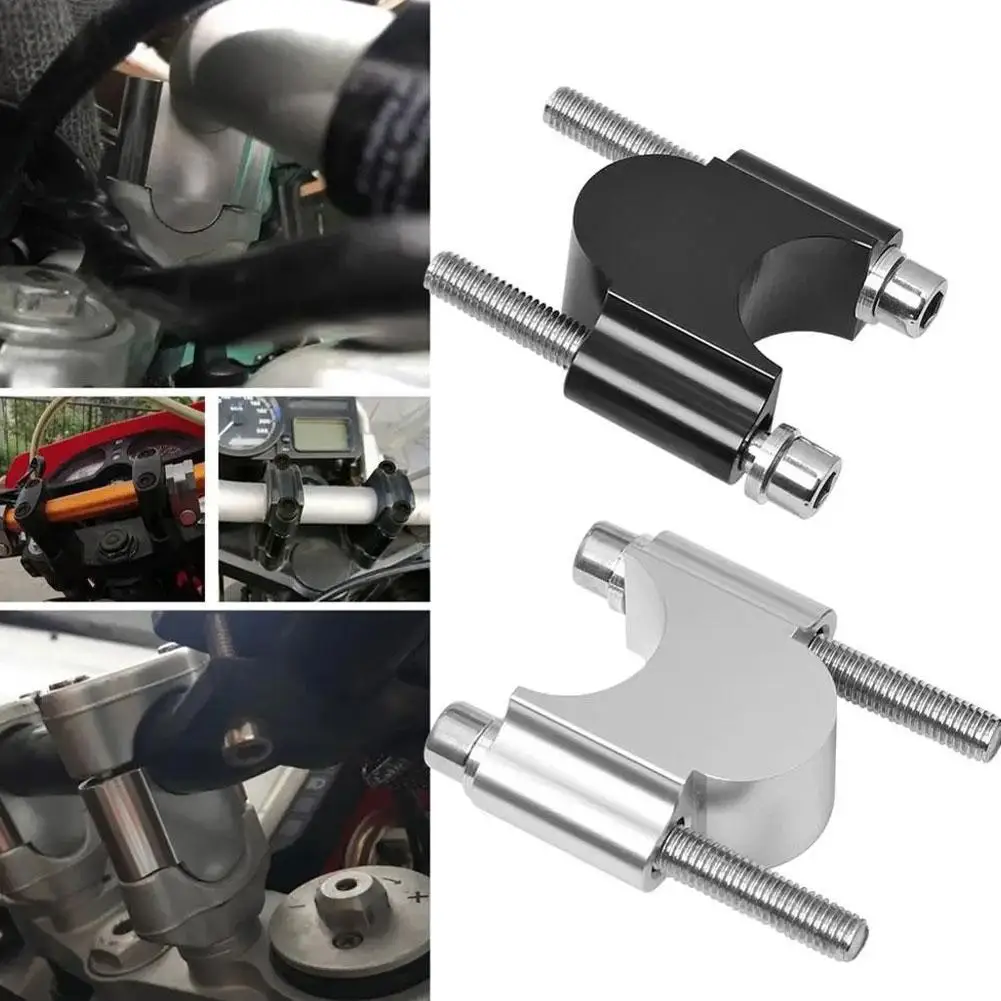 

Motorcycle Universal Handlebar Riser Clamp Black/ Handle Bar Mount 28mm 1 1/8" 22mm 7/8" for SUZUKI KAWASAKI Z800 J3G0