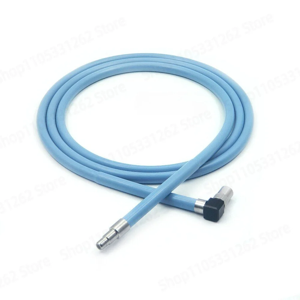 Medical Endoscope Cold Light Source Right Angle Light Guide Cable Fiber Optic Compatible with Major Connectors
