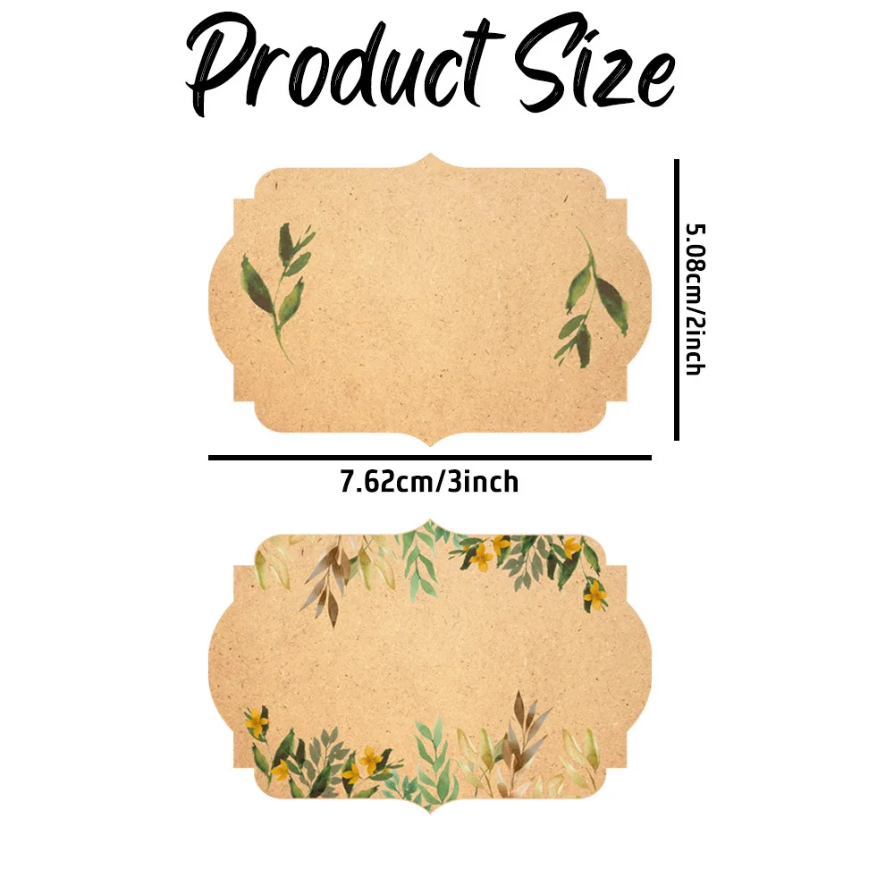 200 Stück/Rolle Kraftpapier-Glasetiketten – leere Einmachaufkleber für Einmachgläser, Honig, Gewürze – DIY handgefertigte Geschenkverpackung – Detail 3
