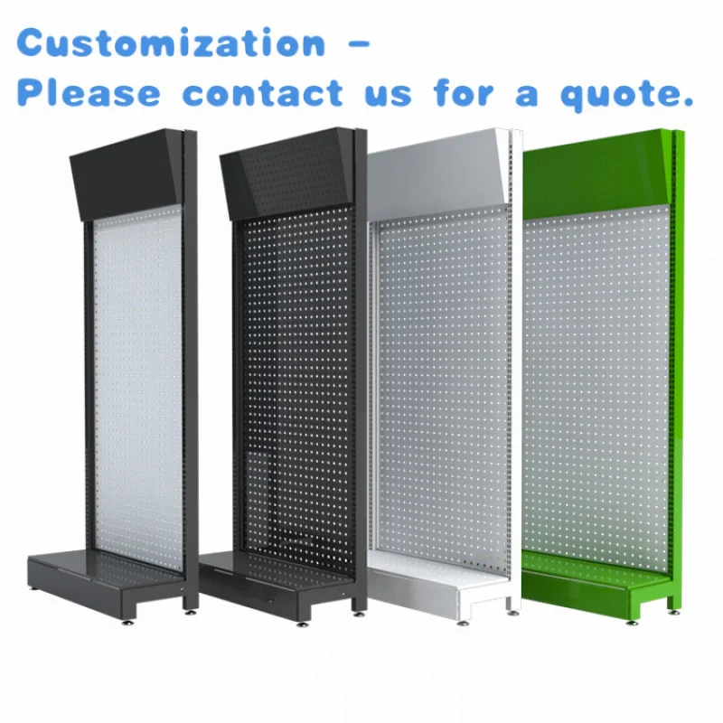 custom.Kainice Customized Color Powder Coated & Plated Metal Pegboard Hooks Display Rack with Easy Assembly