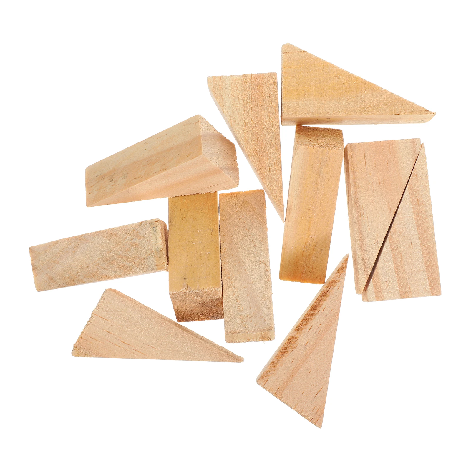 

10Pcs Wooden Door Stoppers Non-Slip Anti-Slip Design Stable Firm Material Easy Installation 6x2x3cm Wooden Stoppers