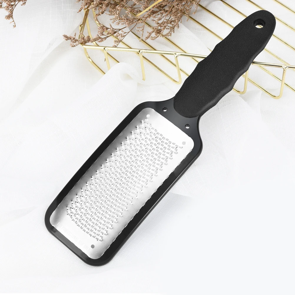 Zwaar uitgevoerde voetvijl roestvrijstalen peeling voor eelt pedicure huidverzorgingstool draagbaar wandmontage zwart