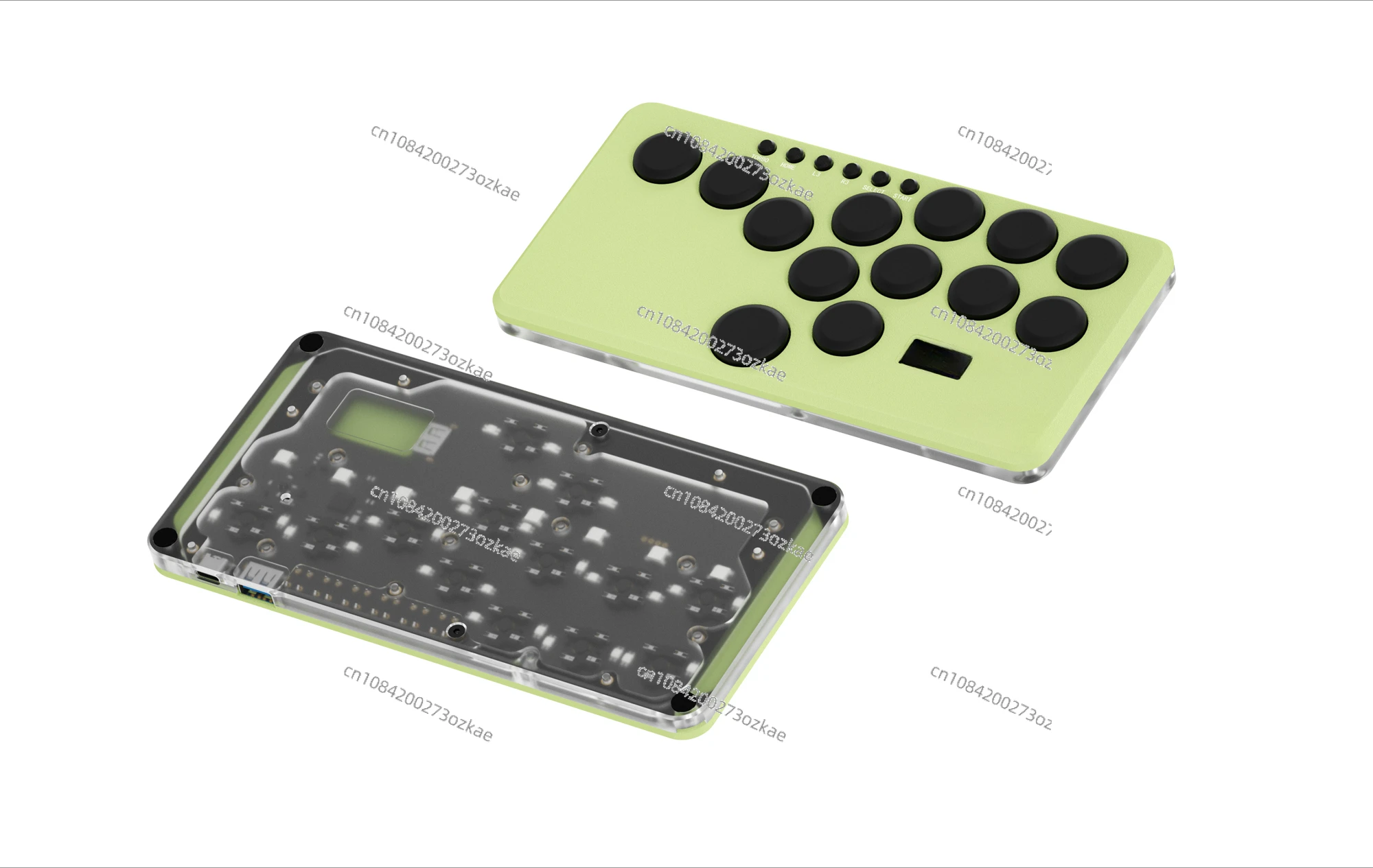 

Aluminum Alloy Mini Portable Gaming Keyboard, Joystick Arcade Fighting Support PS4 PS5 Switch PC Steam