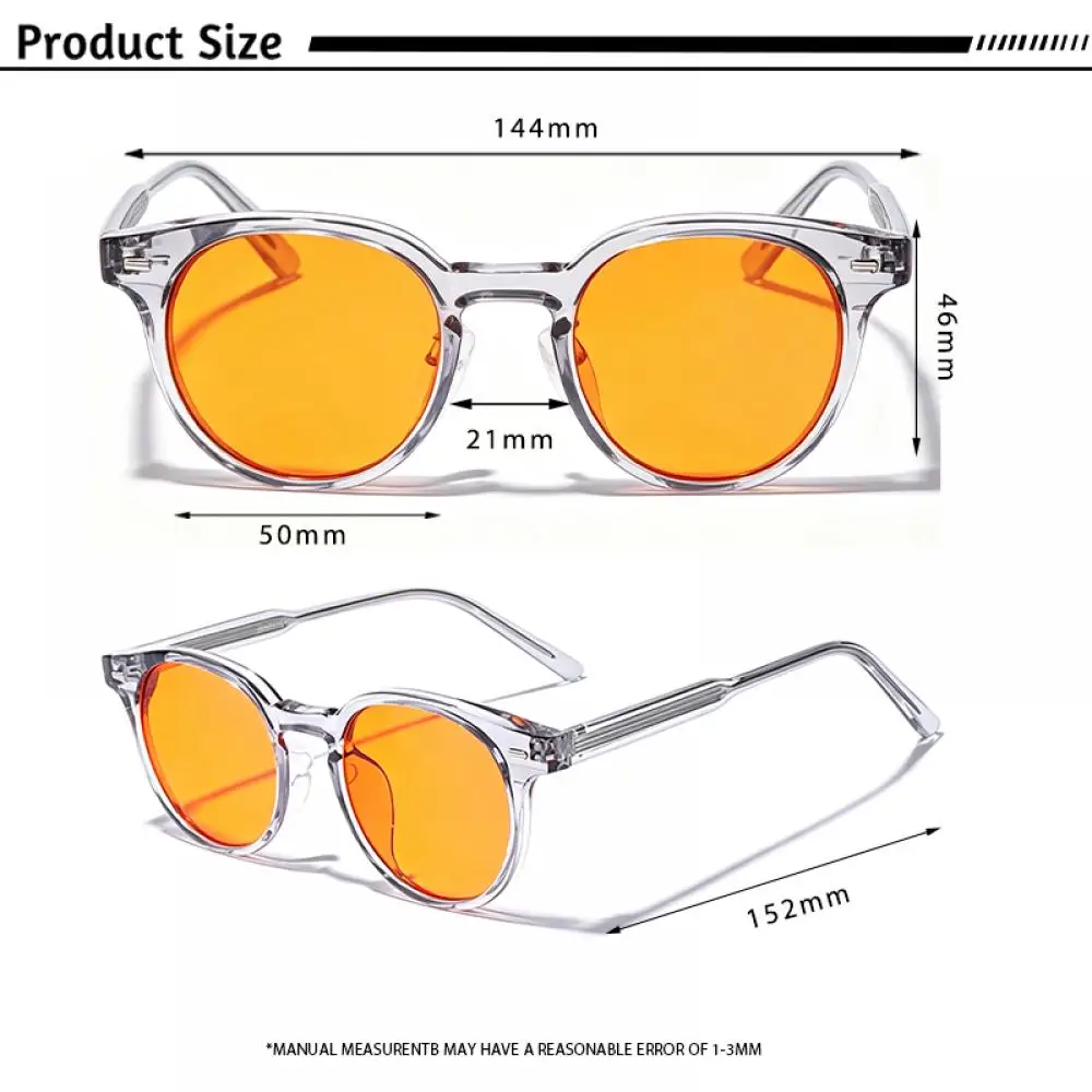 CATERSIDE Herren-Gaming-Brille, Tr-90, runder Rahmen, 99 % Anti-Blaulicht-Brille, Ar, antireflektierende Folie, Damen-Schutzbrille – Detail 5