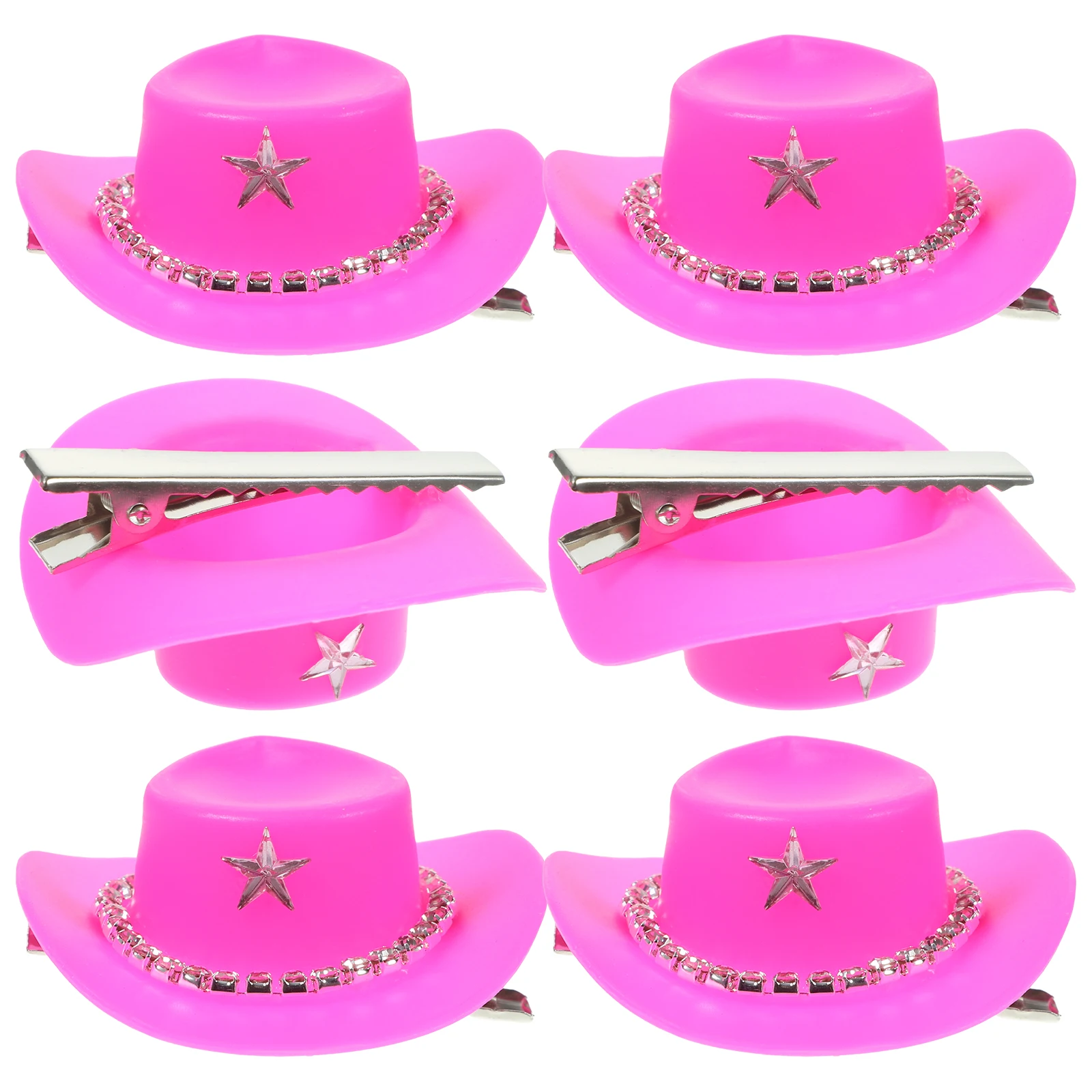 

6Pcs Hat Hair Clips Decorative Headdress for Women Girls Excellent Craft Elegance Delicacy Summer Events Decorations