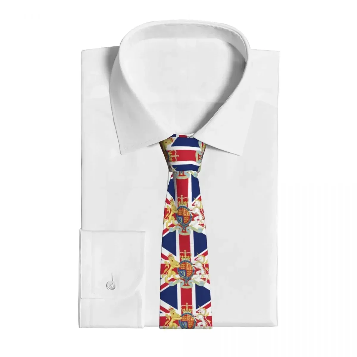 Queen Elizabeth Platinum Souvenirs British Flag Tie For Men Women Necktie  Clothing Accessories