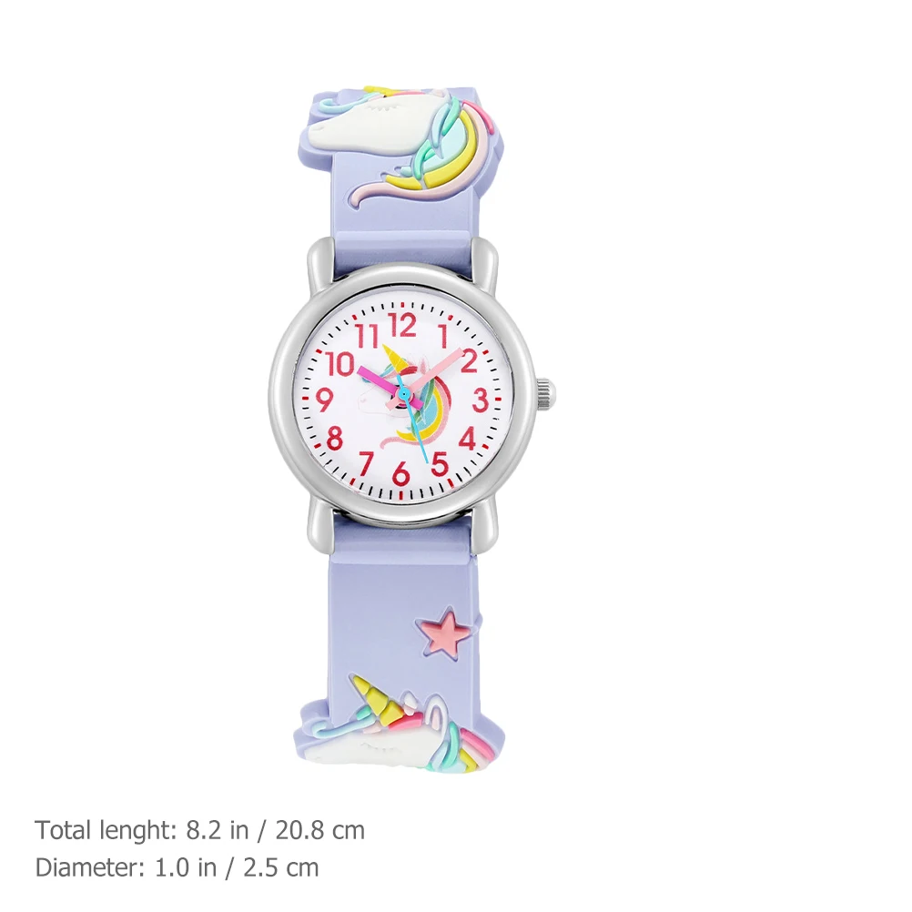 

Adorable Unicorn 3D Children Wristwatch Cute Girl Smooth Surface Durable Birthday Gift Festival Present Cartoon Unicorn Children