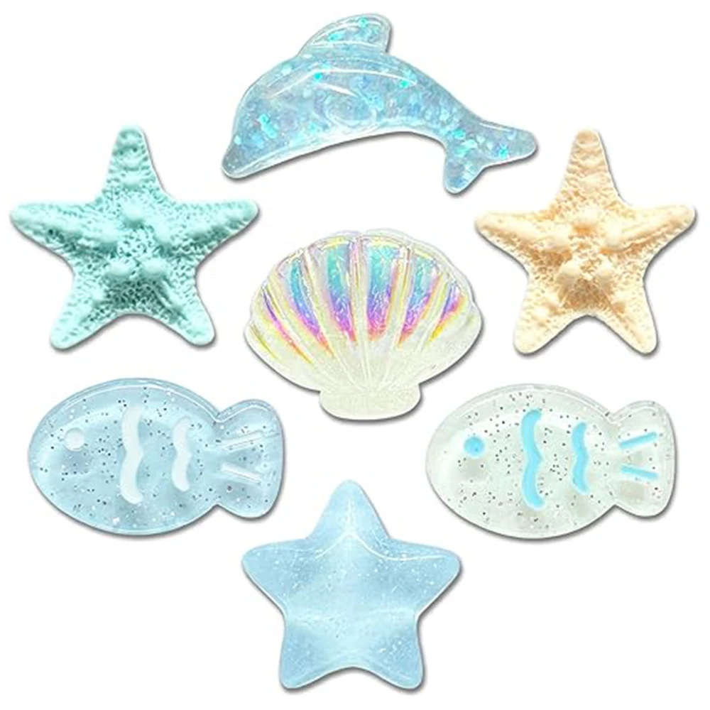 

7pcs ocean shoe accessories,crocs charms ,shoe buckles,men's and women's shoes, party and birthday shoe accessories