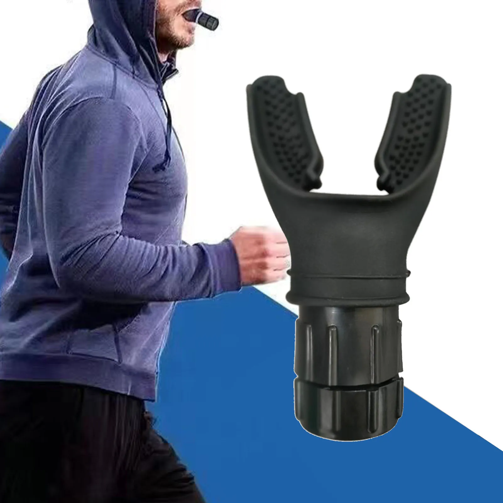 Entrenador de respiración portátil, flexible pulmonar, ejercitador de Fitness duradero, aumenta la capacidad pulmonar, niveles ajustables, respiratorio