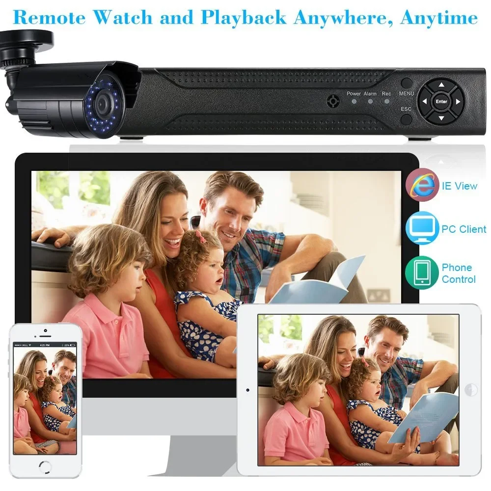 Surveillance Security System 16 Channel Standalone H.264 DVR 16pcs CCTV  Day/Night Camera