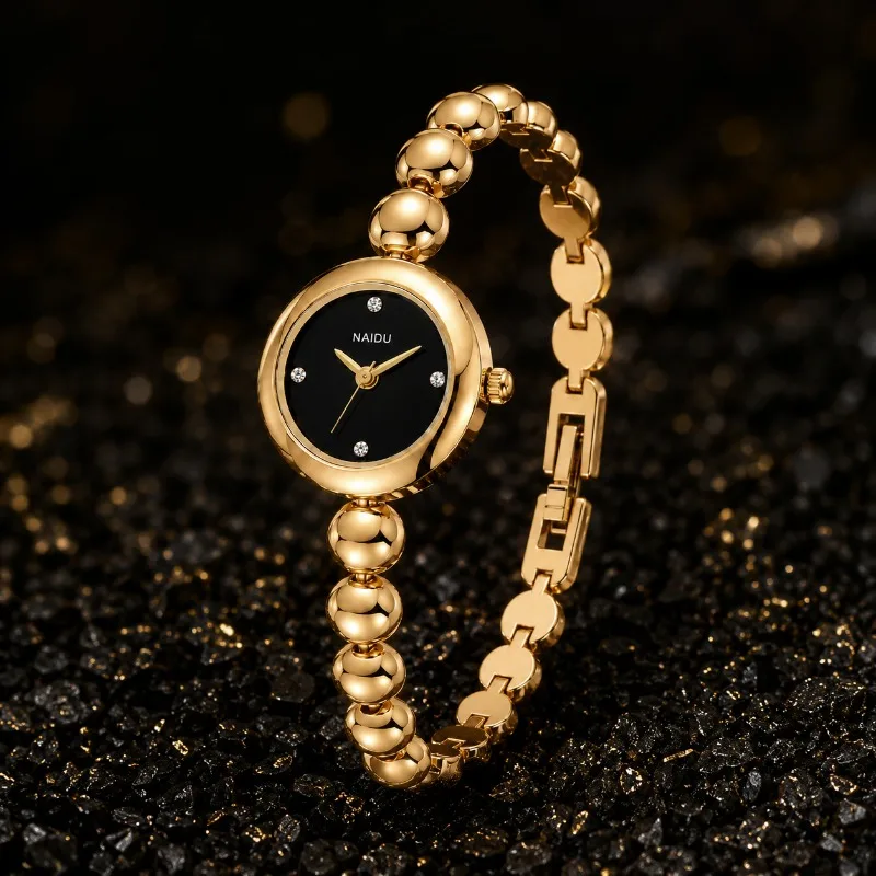 

Vintage Gold Woman Watches Elegant Thin Bracelet Quartz Wristwatches for Women Fashion Luxury Ladies Watch Clock Gift for Girls