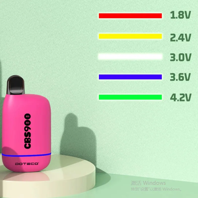 الأصلي Doteco CBS900 Vape بطارية 510 موضوع تصميم مخفي 900mAh ماكس 0.5 مللي-2.0 مللي خرطوشة السجائر الإلكترونية قلم Vape