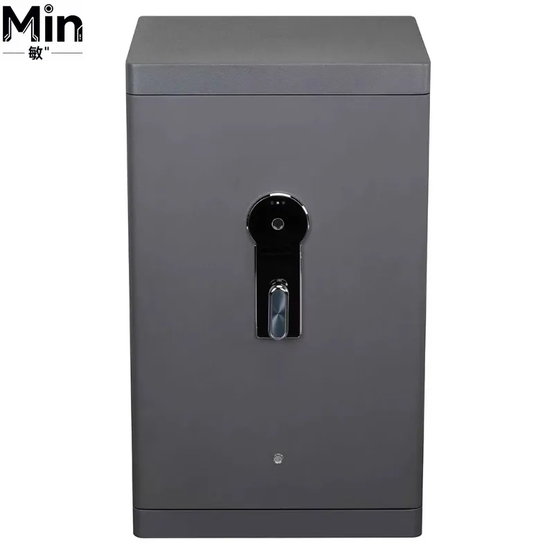 Mini Hidden Wall Mounted Metal Fingerprint Password Safe Box for Home Hotel Office Cash Jewelry Valuables Storage