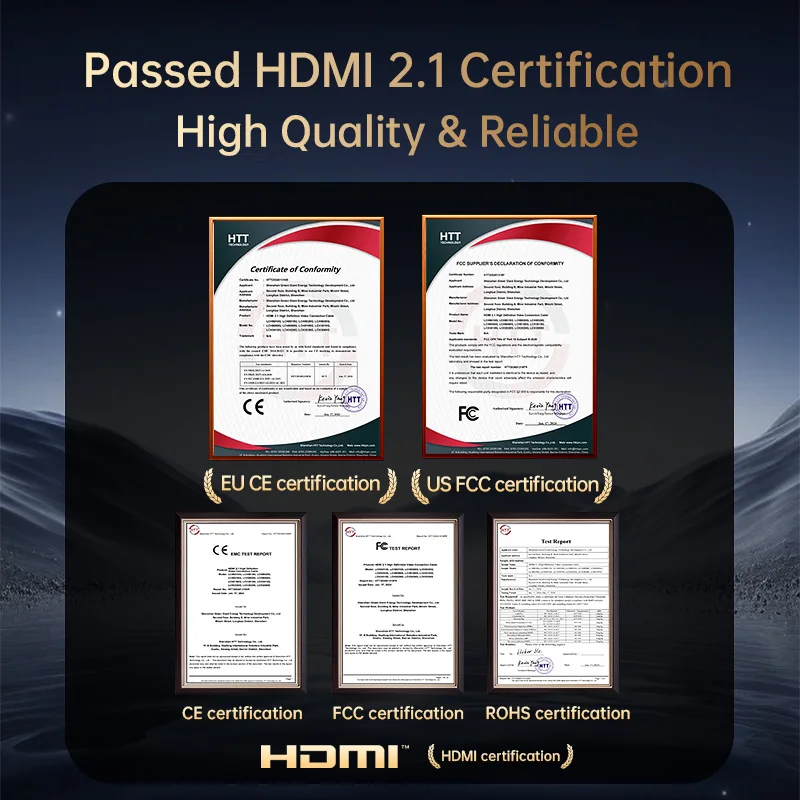 Llano 8K HDMI 2.1 Cable 8K/60Hz 4K/240Hz 2K/240Hz Ultra HD High Speed 48Gbps for Laptop Monitor PC PS4 Project Switch Audio