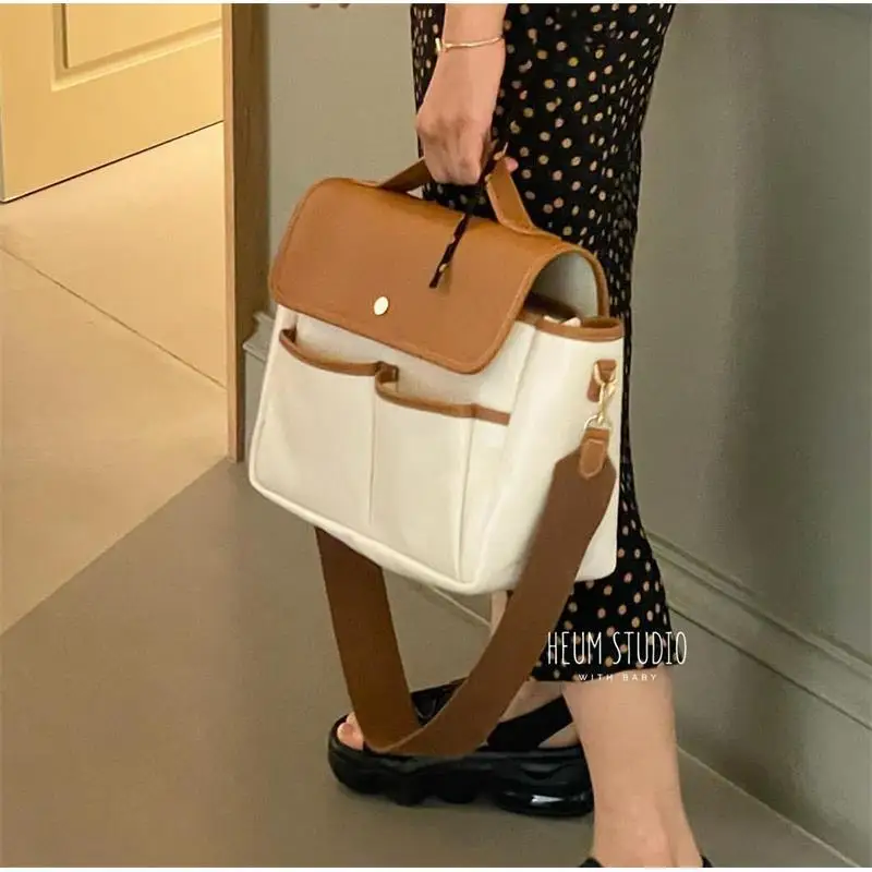 

Women's Handbag South Korea Ins Mommy Bag Large Capacity Casual Mother And Child Bag Colored Outgoing Lightweight Crossbody Bag