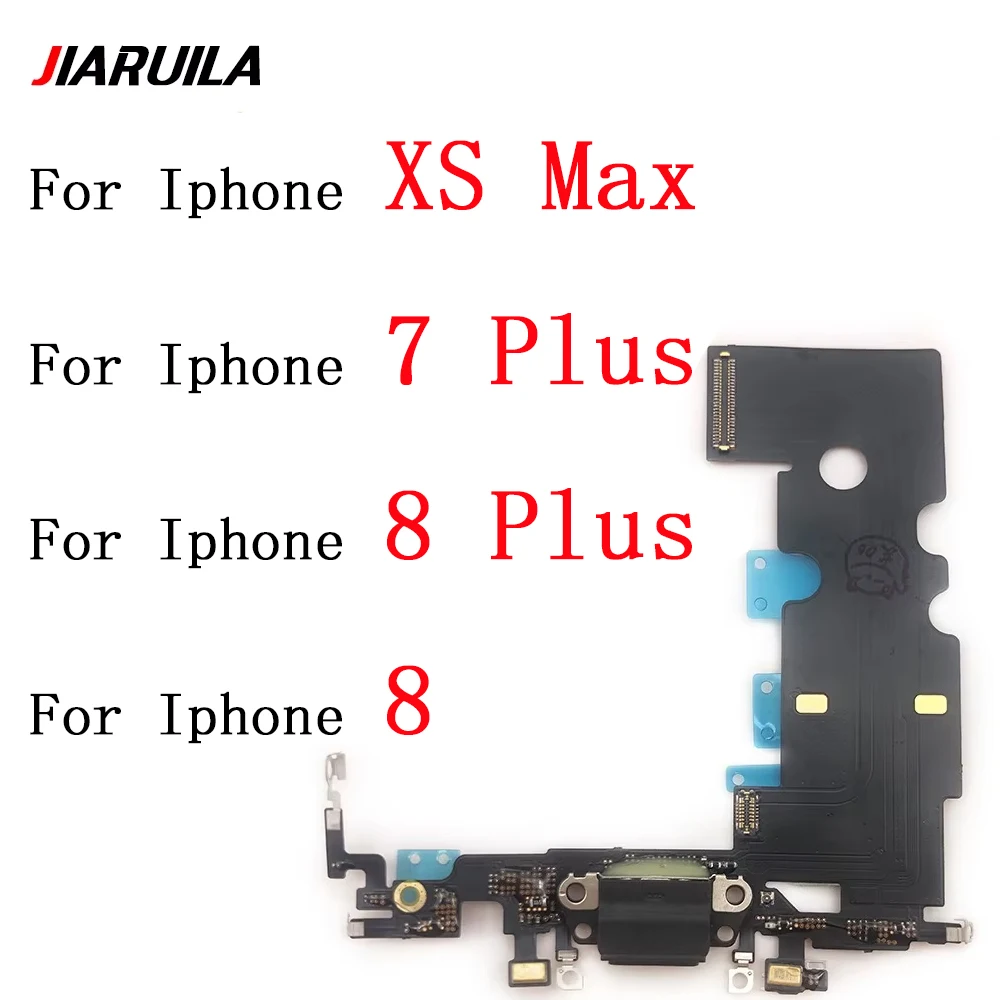 NEW For iPhone 7 8 Plus X XR XS Max USB Charger Dock Connector Board Charging Port Flex Cable With Microphone