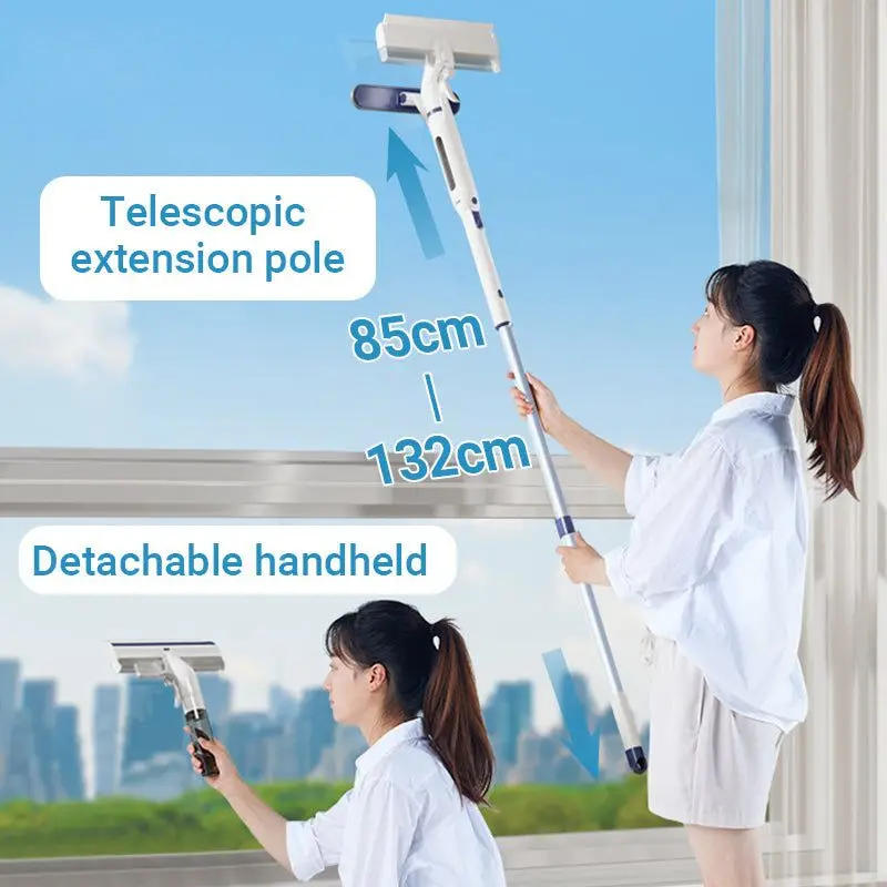 Window Spray Mop Multifunctional Glass Wiper with Silicone Scraper Floor Cleaning Mop Window Cleaner Household Cleaning Tools