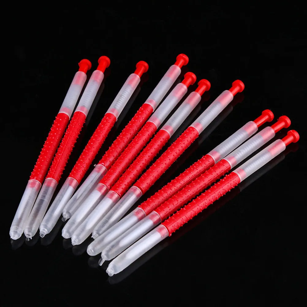 6Pcs Bee Grafting Tools Red Non-Slip Grip Professional Beekeeping Larvae Transfer Needle Queen Cell Precision Hive Tool