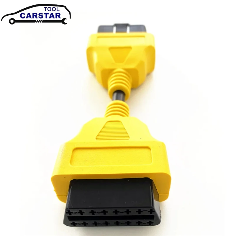 13CM / 30CM Yellow OBD2 Extension Cable Male to Female interface Durable 16pin OBD 2 Plug Extension Adapter