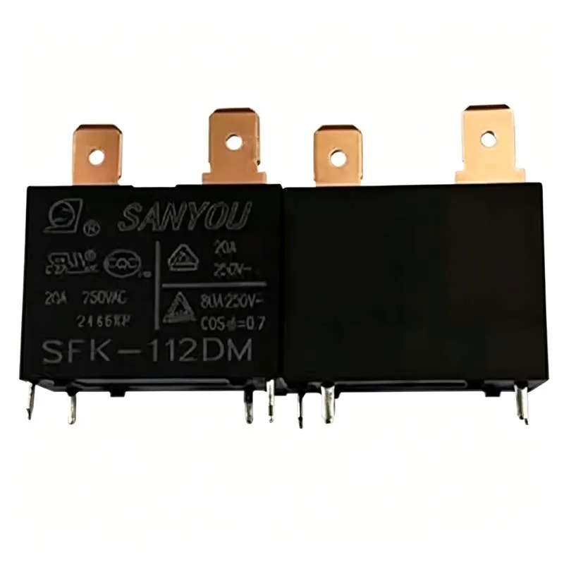 5PCS/10PCS SANYOU SFK-112DM Relay 12VDC 4 Pin 20A Air Conditioner Power Relay (Compatible with HF102F / G4A-1A-E)