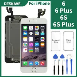 AAA Full Set LCD Assembly For iPhone 6 6S Plus Display with Home Button Front Camera Earpiece Speaker Digitzer Touch Screen