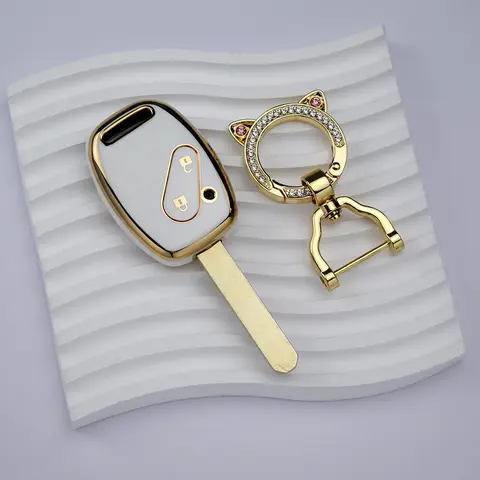 TPU-nyckelfodral med 2, 3, 4 knappar för Honda Fit CIVIC JAZZ Pilot Accord CR-V Freed Freed Pilot StepWGN Insight-nyckelskal 10 best sales 2009 Honda Fit - №3