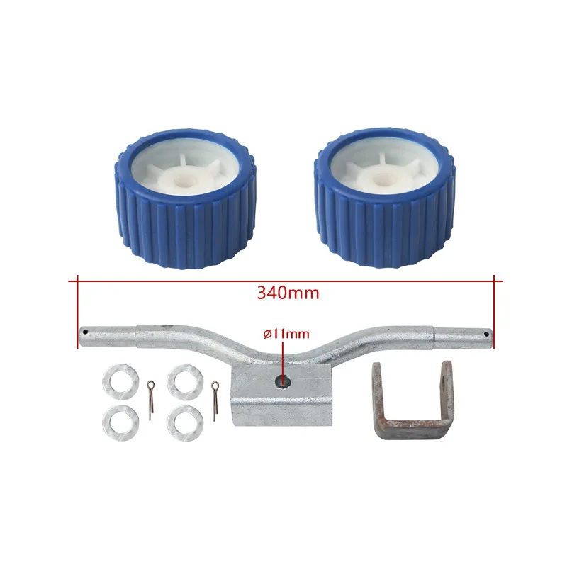 Boat Trailer Roller Assembly Keel Support Roller Parts Boat Top Dolly Wheels Accessories For Yacht Inflatable Dinghy Rubber Boat
