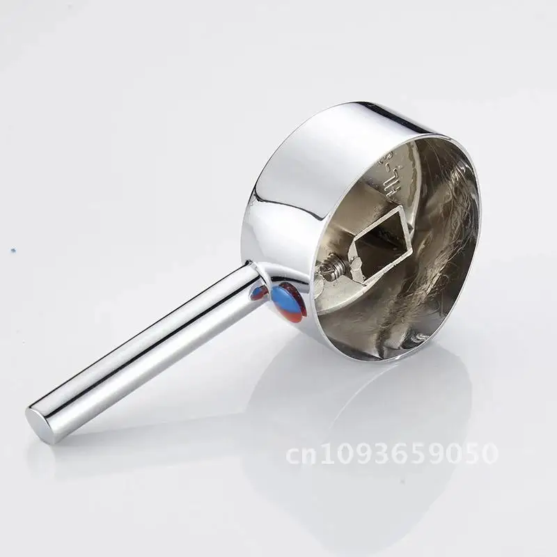 Hot Cold Faucet Switch Handle Mixer Chrome Plated Shower 35mm/40mm Tap Basin Bathroom Parts Kitchen Repair Accessories Spool