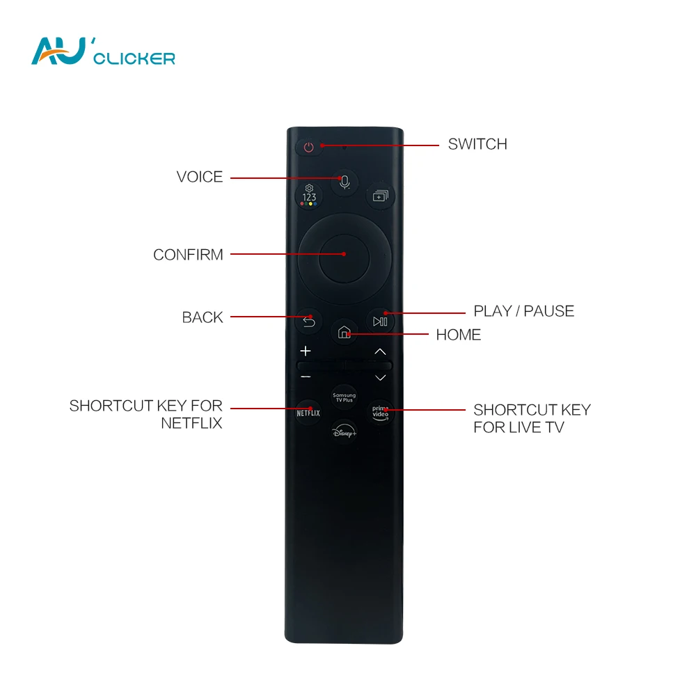 BN59-01385B Replacement BN59-01385A Solar Voice Remote Control for Samsung Smart TVs Compatible with Neo QLED Crystal UHD Series