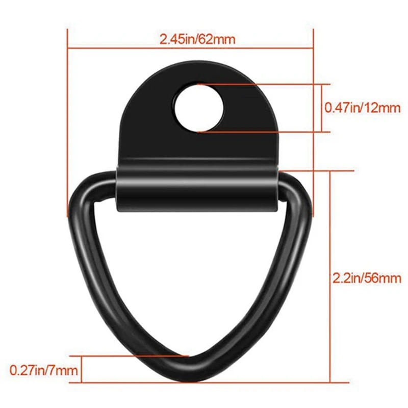 Heavy-Duty Truck Lathe Tie Anchor Ring Trailer Hook Tie Cargo V-Ring Suitable For Trucks Pickups Trailers