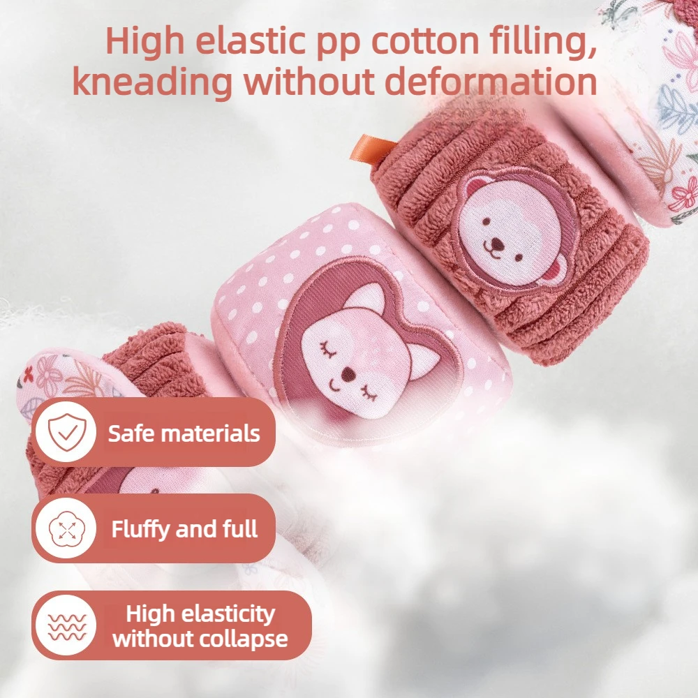 4-in-1 Colorful Soft Plush Stacking Tower, fun stacking toy, educational play set for babies aged 0-2, great gift choice