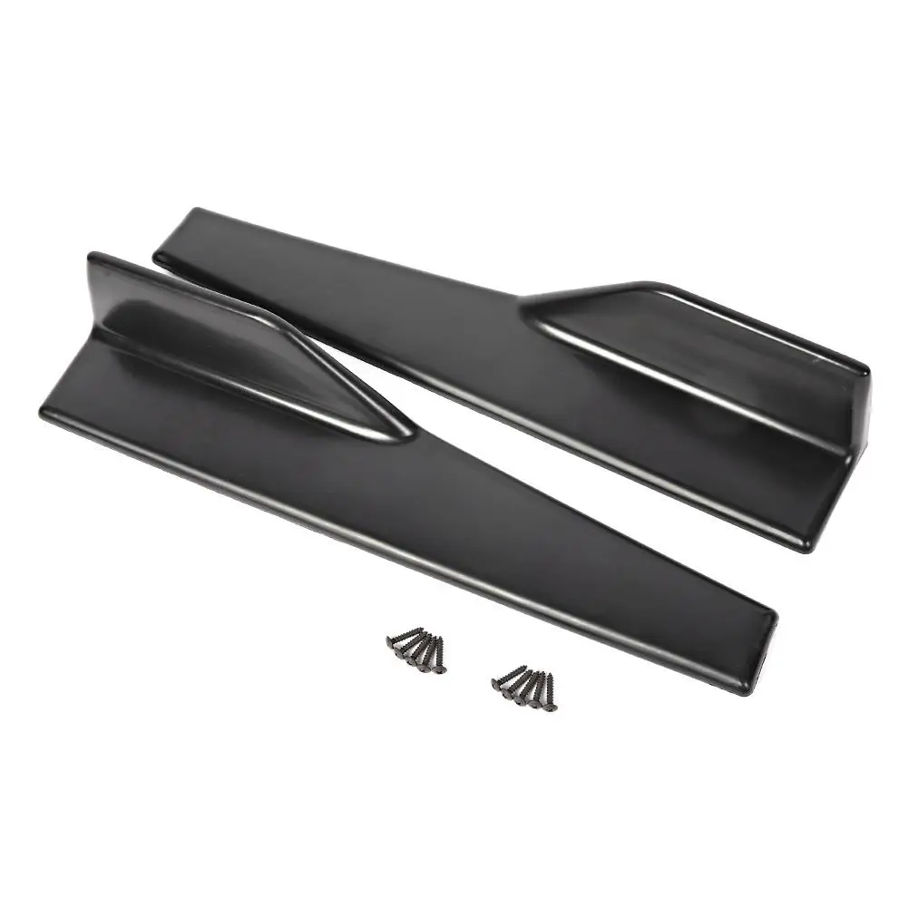 

2pcs Universal Car Side Skirt Rocker Splitters Winglet Diffuser Carbon Fiber Texture car accessories