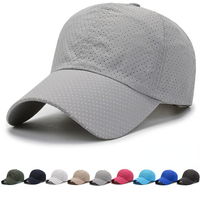 Unstructured Breathable Sports Cap Sun Hat Unstructured Soft Baseball Cap Unisex Quick Dry Mesh Back Cooling Sun Hats