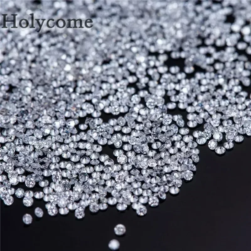 Top Lab Grown Diamond Melee Round Shape Brilliant Cut HPHT DEF VS-VVS 1CT 0.9mm~3mm Sizes Loose Stones for Jewelry Making