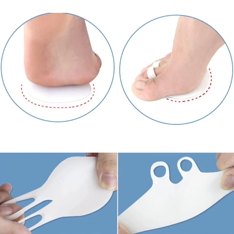 4pieces=2pairs Shoes Insoles Gel Foot Care Silicone Forefoot Pads Toe Separator Cushion Pain Relief Hallux Valgus Corrector