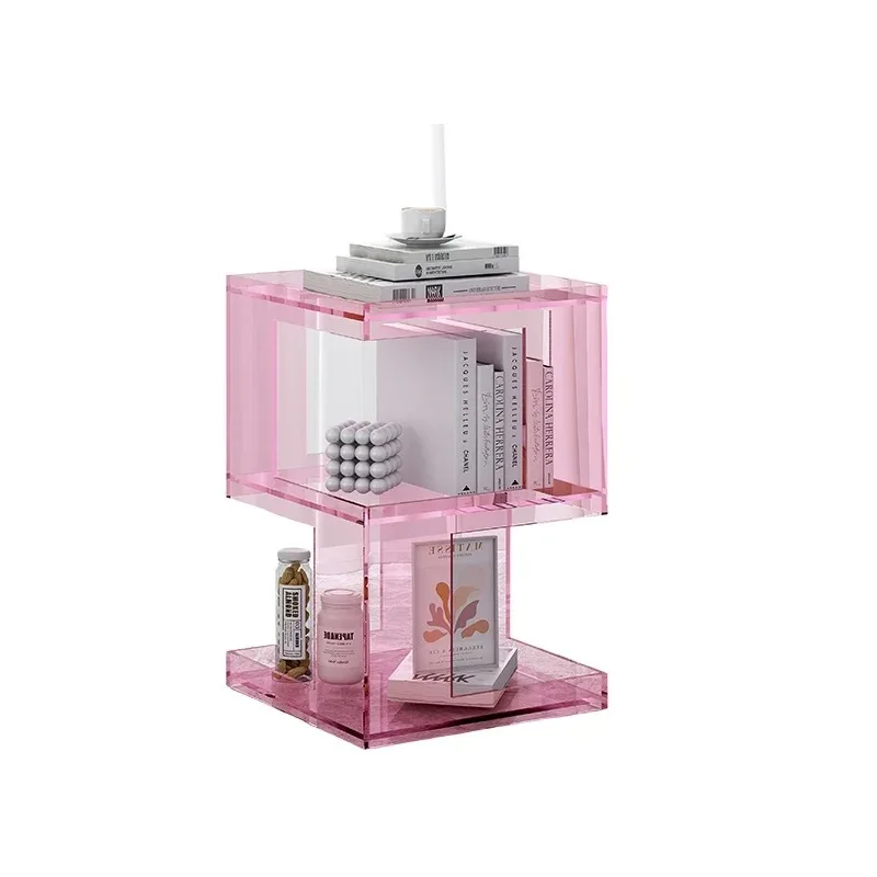 

Acrylic sofa edge few creative corner few living room coffee table storage storage rack simple bedroom shelf bedside