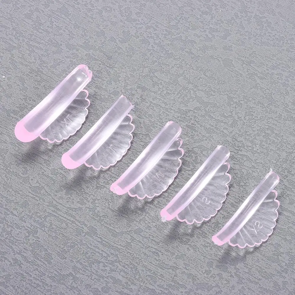 5Pairs Reusable Silicone Eyelash Perm Pads 3D Eyelash Curler Accessories Applicator Tools Sticky Lashes Rods Eyelash Extension