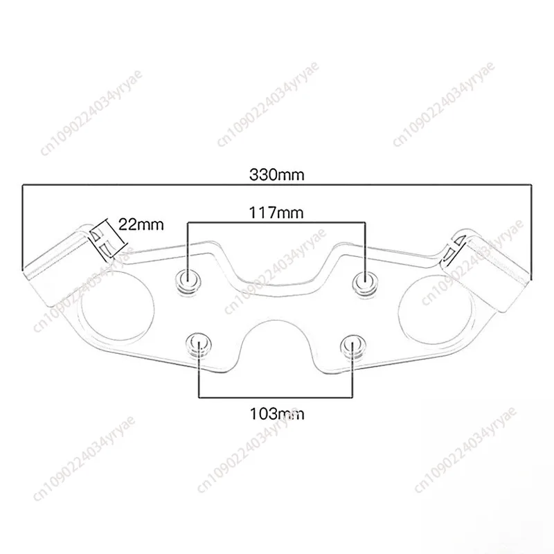 Suitable for GSXR1300 08-16, Motorcycle Modification with Plate and Plate Faucet Steering Wheel