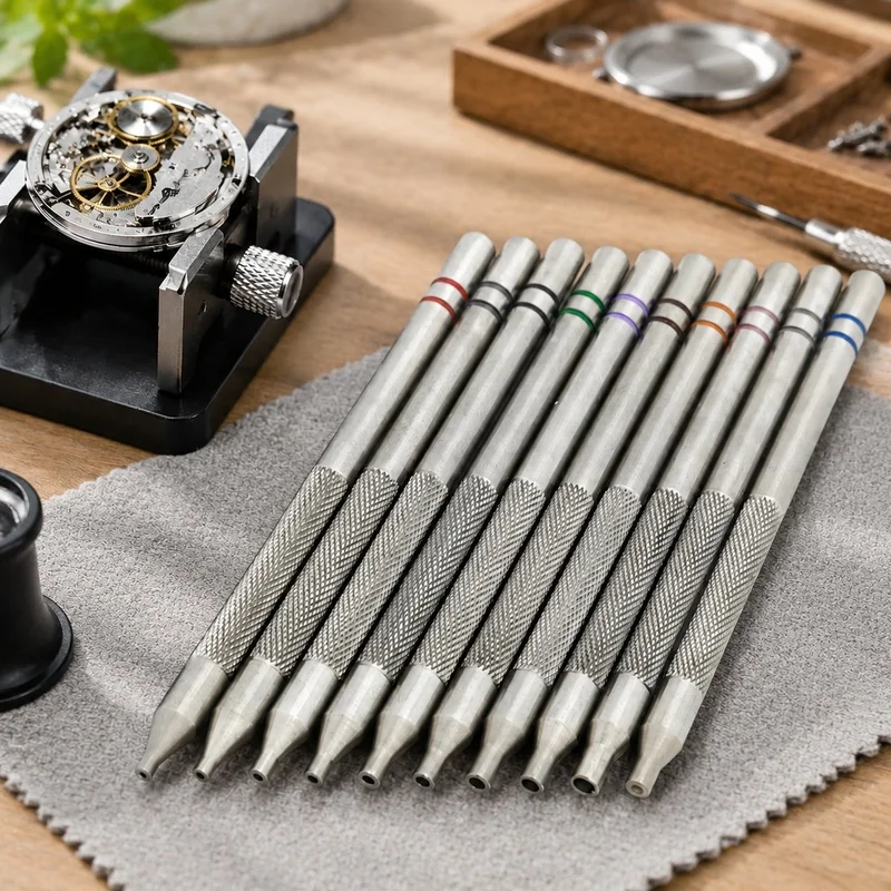 Professional Stainless Steel Tool Kit for Removing and Installing Hour, Minute, and Second Watch Hands - Precision Wristwatch